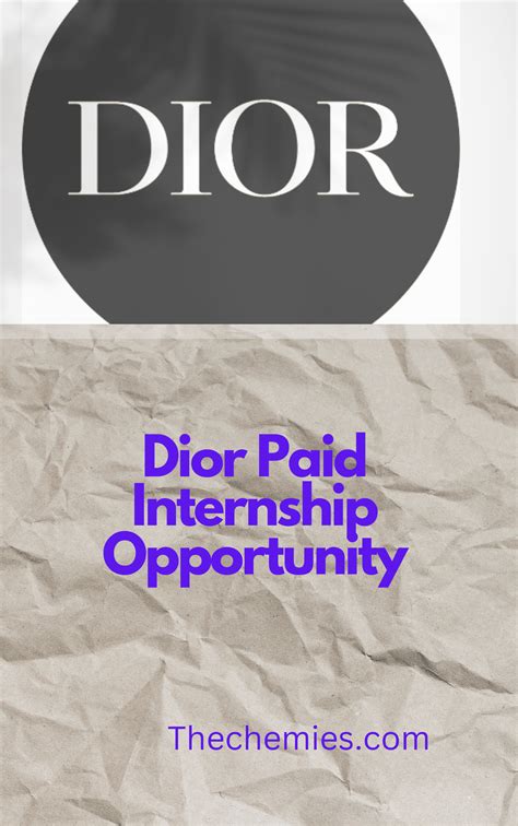 dior internship summer 2024